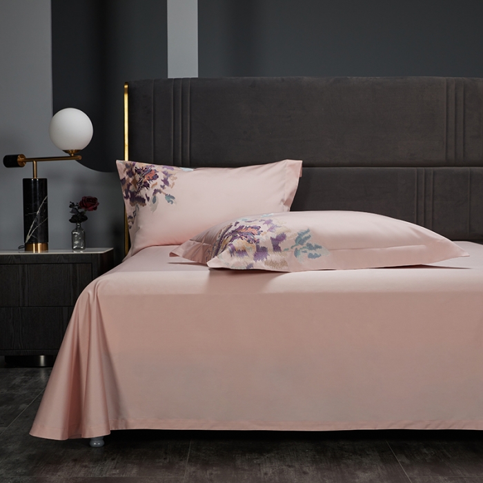 91家纺网 家纺一手货源 找家纺 （总）缔缦22新款100s澳棉全工艺秋冬居家四件套-花影伊人