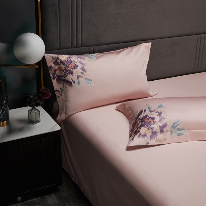 91家纺网 家纺一手货源 找家纺 （总）缔缦22新款100s澳棉全工艺秋冬居家四件套-花影伊人