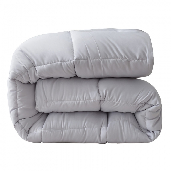 91家纺网 家纺一手货源 找家纺 德芙 2023星级酒店羽丝绒被芯民宿四季春秋冬被经典款 灰色