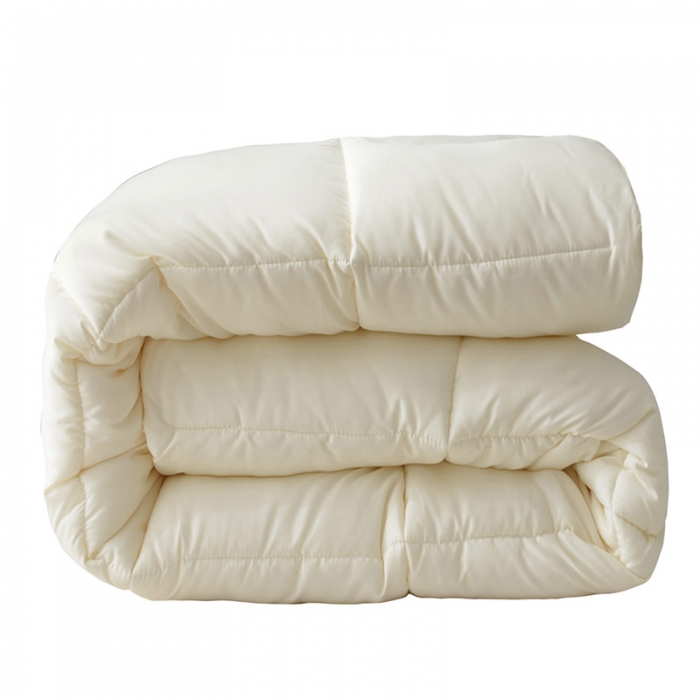 91家纺网 家纺一手货源 找家纺 德芙 2023星级酒店羽丝绒被芯民宿四季春秋冬被经典款 米黄