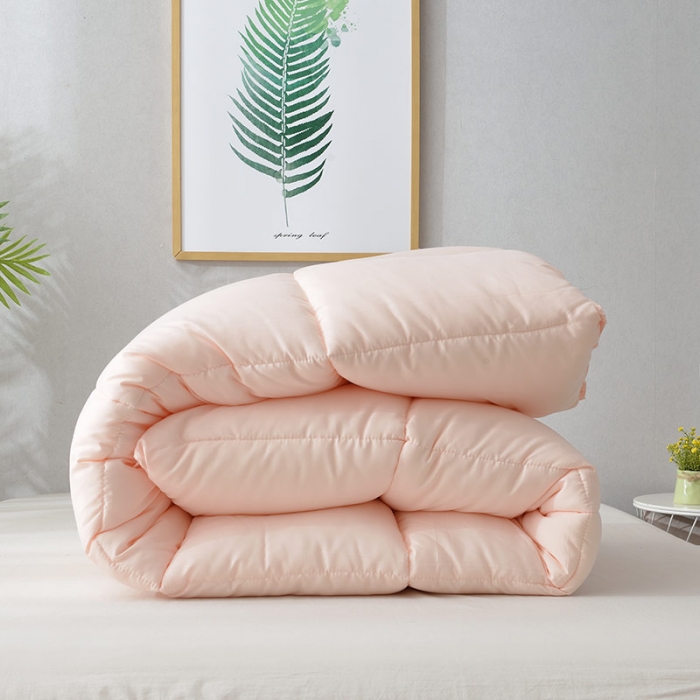 91家纺网 家纺一手货源 找家纺 德芙 2023星级酒店羽丝绒被芯民宿四季春秋冬被经典款 玉色