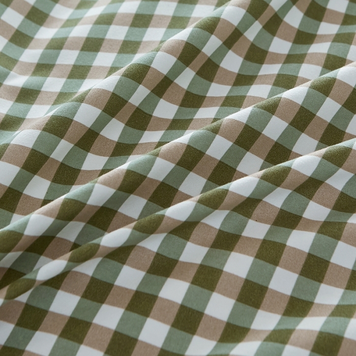 91家纺网 家纺一手货源 找家纺 水墨江南 2022新款学生三件套 草绿小格