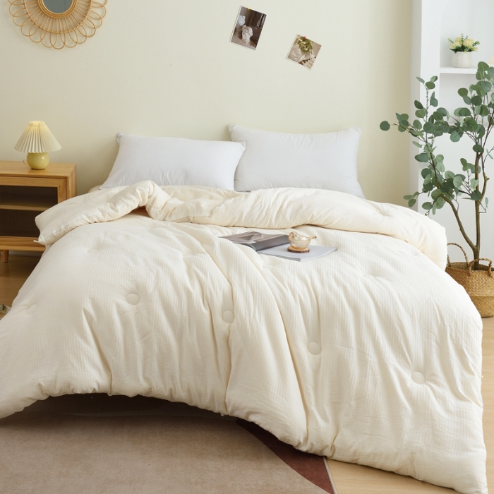 91家纺网 家纺一手货源 找家纺 总德芙A类全棉提花小方格不染系列被子20%大豆纤维冬被春秋被被芯