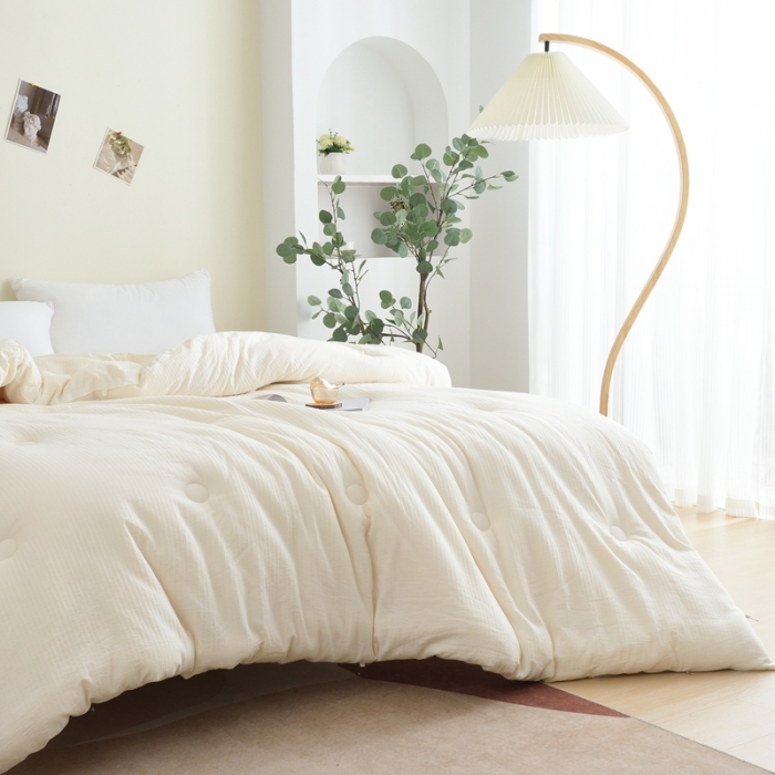 91家纺网 家纺一手货源 找家纺 总德芙A类全棉提花小方格不染系列被子20%大豆纤维冬被春秋被被芯