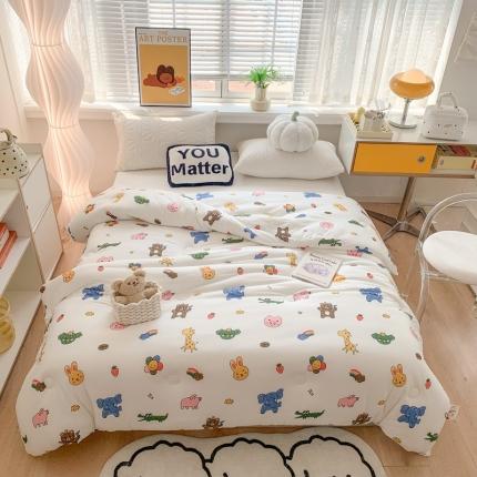 91家纺网 家纺一手货源 找家纺 2022新款针织棉夏被春秋被冬被 恐龙家族