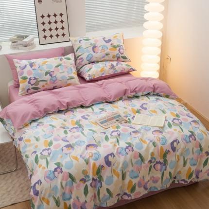 91家纺网 家纺一手货源 找家纺 （总）黑马家居2024新款全棉印花喷气12868套件-单被套