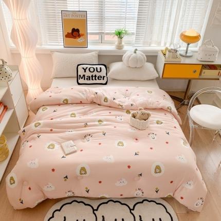 91家纺网 家纺一手货源 找家纺 2022新款针织棉夏被春秋被冬被 小女孩