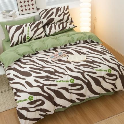 黑马家居新款全棉印花喷气12868套件-单被套卡哇伊