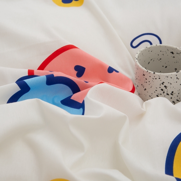 91家纺网 家纺一手货源 找家纺 黑马家居新款全棉印花喷气12868套件-单被套花韵