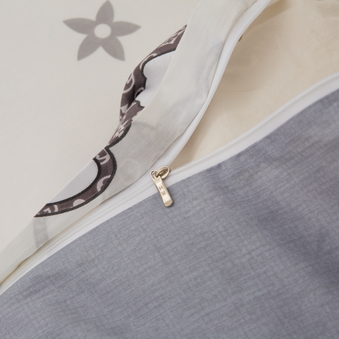 91家纺网 家纺一手货源 找家纺 黑马家居新款全棉印花喷气12868套件-单被套粉黛