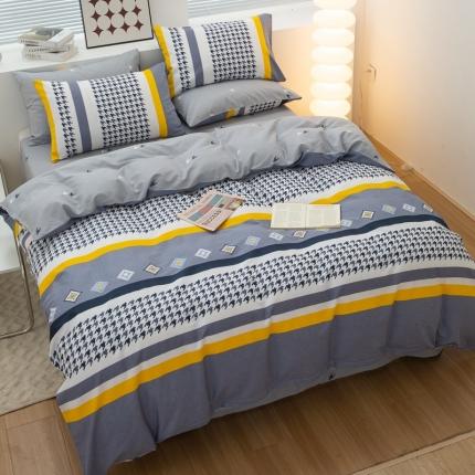 黑马家居新款全棉印花喷气12868套件-单被套幽雅