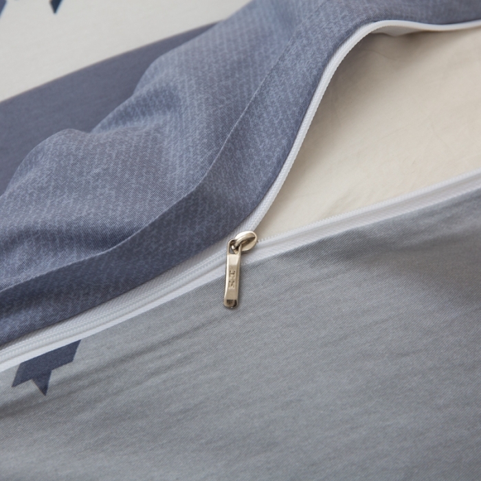 91家纺网 家纺一手货源 找家纺 黑马家居新款全棉印花喷气12868套件-单被套幽雅