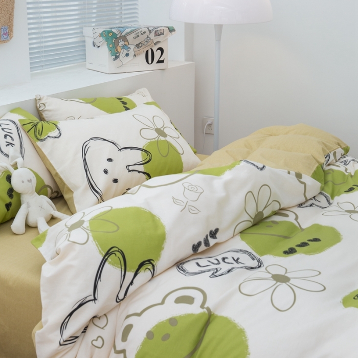 91家纺网 家纺一手货源 找家纺 黑马家居新款全棉印花喷气12868套件-单被套斑马