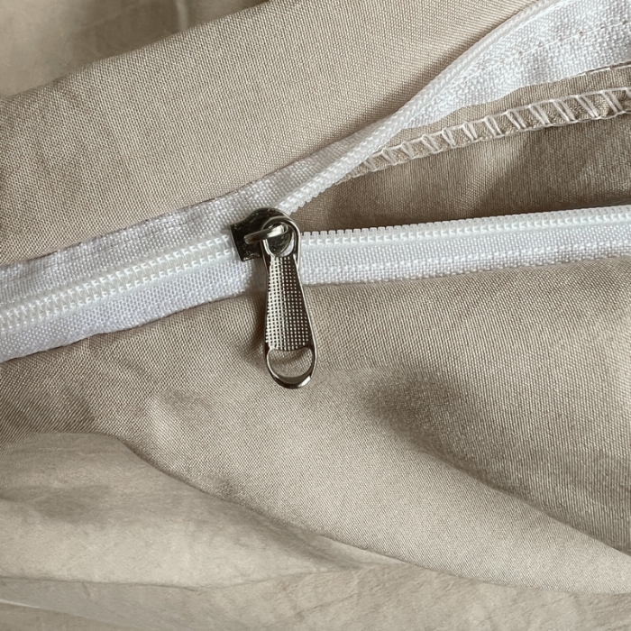 91家纺网 家纺一手货源 找家纺 优色良品 2023新款110克纯色超柔褶皱水洗棉四件套 奶茶