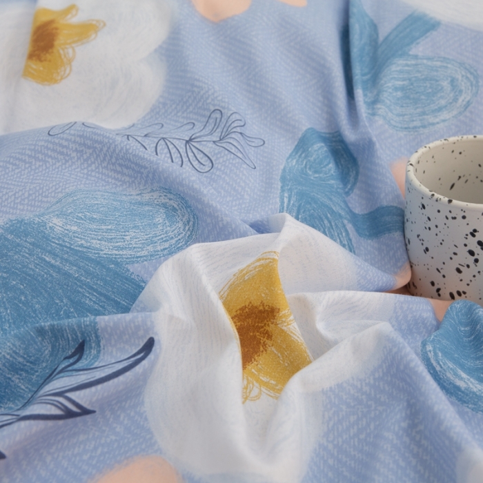 91家纺网 家纺一手货源 找家纺 黑马家居新款全棉印花喷气12868套件-单被套乐天派