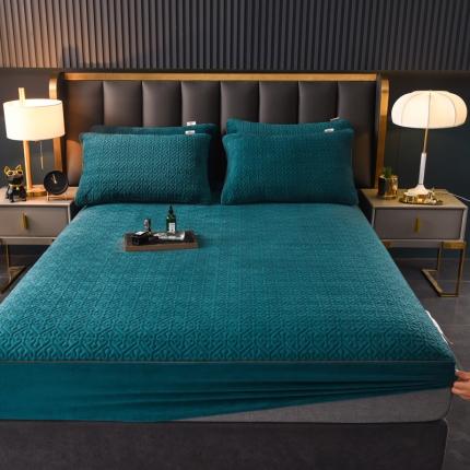 91家纺网 家纺一手货源 找家纺 好眠好梦家纺 2023新款大豆纤维抗菌牛奶绒床笠