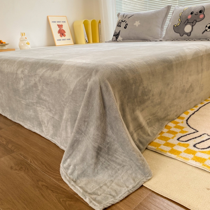 91家纺网 家纺一手货源 找家纺 慕尚 2022爆款大版高克重印花牛奶绒四件套 快乐恐龙