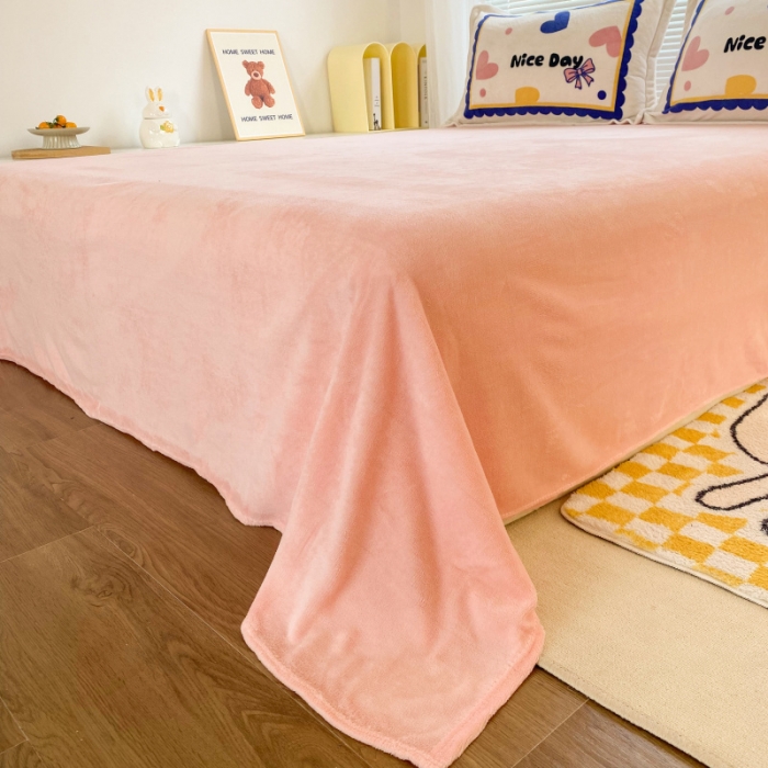 91家纺网 家纺一手货源 找家纺 慕尚 2022爆款大版高克重印花牛奶绒四件套 小爱心