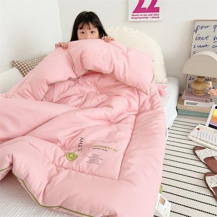 91家纺网 家纺一手货源 找家纺 心卓婴童馆 2022新款纯色系列-儿童图 粉色