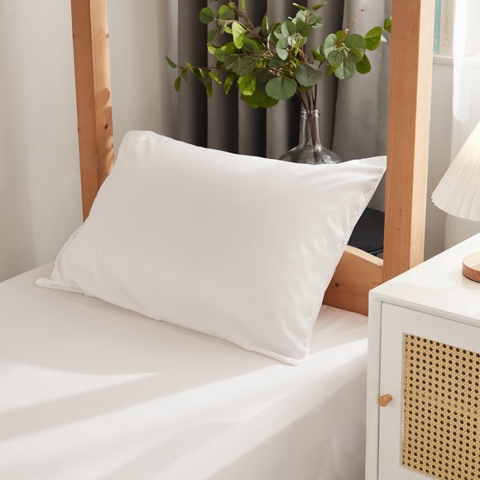 91家纺网 家纺一手货源 找家纺 啊雅家居 新款ins学生宿舍双拼纯色磨毛三件套 白色