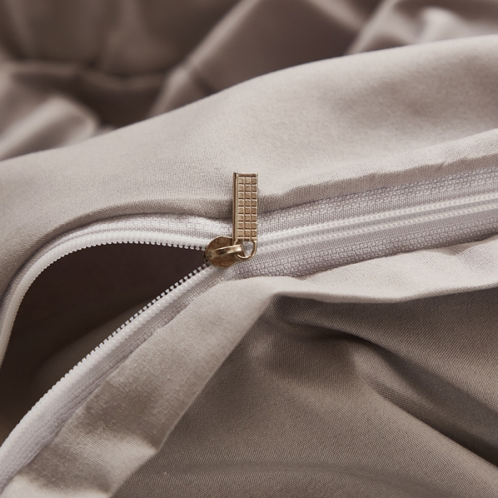 91家纺网 家纺一手货源 找家纺 啊雅家居 新款ins学生宿舍双拼纯色磨毛三件套 浅灰