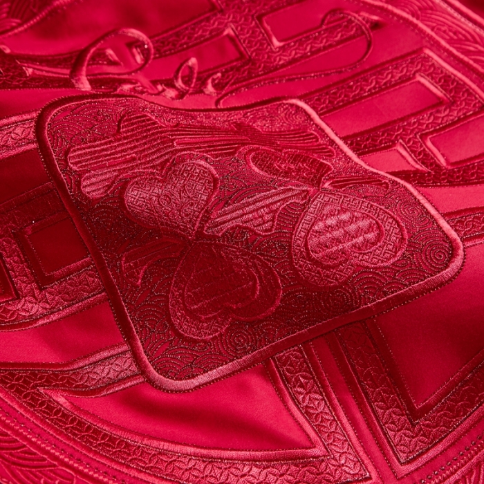 91家纺网 家纺一手货源 找家纺 高大尚 2022新品40s全工艺喷气纯棉系列-喜事成双（红）