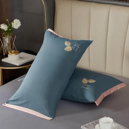 91家纺网 家纺一手货源 找家纺 （总）丰淘2022新款水洗棉绣花枕套-枫林晚