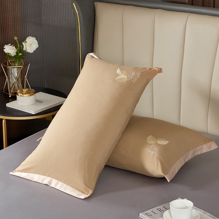 91家纺网 家纺一手货源 找家纺 （总）丰淘2022新款水洗棉绣花枕套-枫林晚