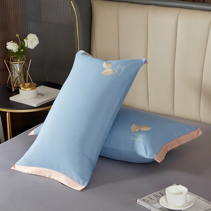 91家纺网 家纺一手货源 找家纺 （总）丰淘2022新款水洗棉绣花枕套-枫林晚