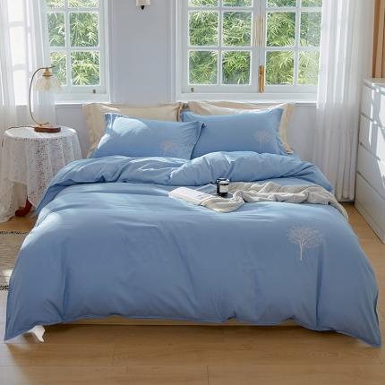 91家纺网 家纺一手货源 找家纺 （总）丰淘2023新款水洗棉绣花磨毛四件套