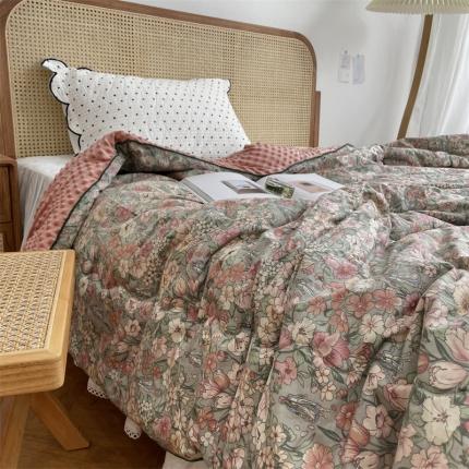 91家纺网 家纺一手货源 找家纺 （总）源启生活 2022新款嵌绳包边韩国豆豆四季被被子被芯