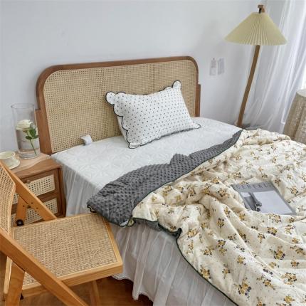 91家纺网 家纺一手货源 找家纺 （总）源启生活 2022新款嵌绳包边韩国豆豆四季被被子被芯