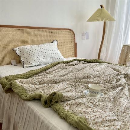 91家纺网 家纺一手货源 找家纺 （总）源启生活 2022新款韩国手工包边豆豆单人被被子被芯