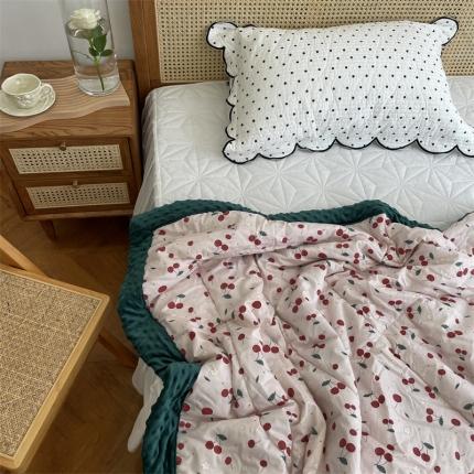 91家纺网 家纺一手货源 找家纺 （总）源启生活 2022新款韩国手工包边豆豆单人被被子被芯