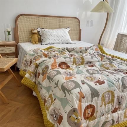 91家纺网 家纺一手货源 找家纺 （总）源启生活 2022新款韩国手工包边豆豆单人被被子被芯