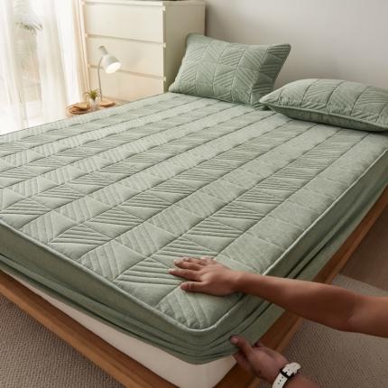 91家纺网 家纺一手货源 找家纺 （总）格子铺 A类全棉水洗棉夹棉大豆蛋白床笠--斜方款