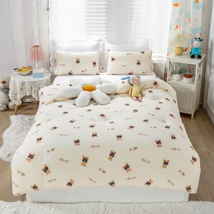 天瑜家纺 2023新款A类针织棉冬被 lovely 熊