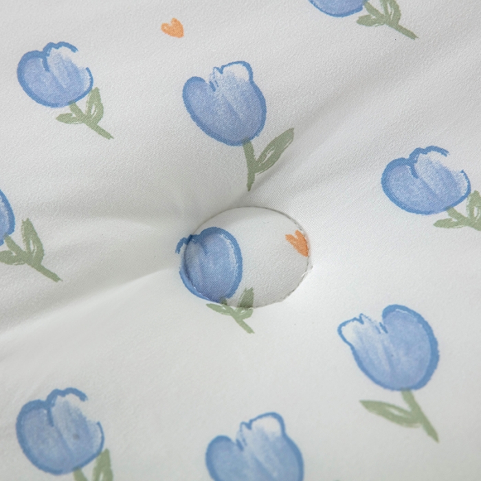 91家纺网 家纺一手货源 找家纺 天瑜家纺 2023新款A类针织棉冬被 花蕾白