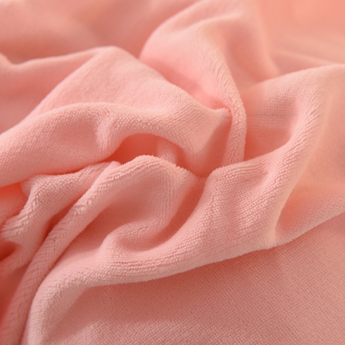 91家纺网 家纺一手货源 找家纺 绒世界 2024秋冬韩版牛奶绒绣花四件套 邂逅-蜜桃粉