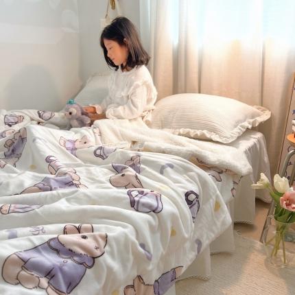 91家纺网 家纺一手货源 找家纺 （总）顾里2022新款ins牛奶羊羔绒毯