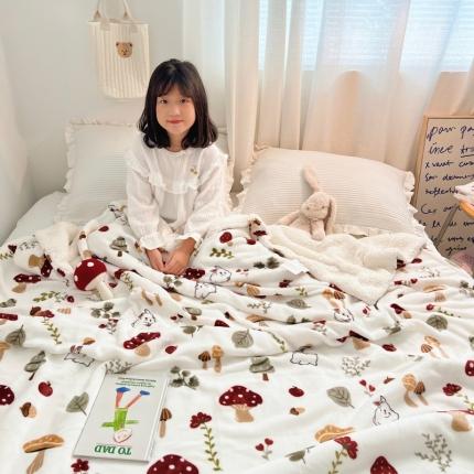 91家纺网 家纺一手货源 找家纺 （总）顾里2022新款ins牛奶羊羔绒毯