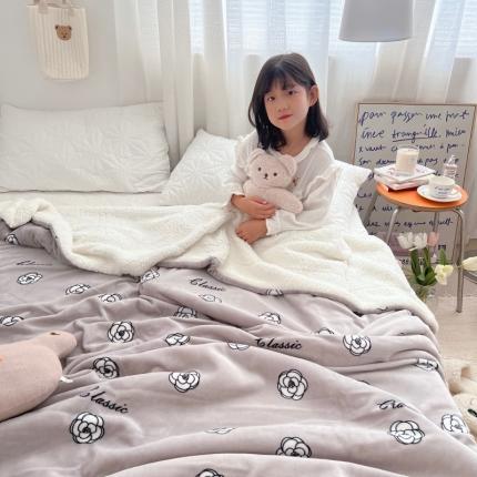 91家纺网 家纺一手货源 找家纺 （总）顾里2022新款ins牛奶羊羔绒毯