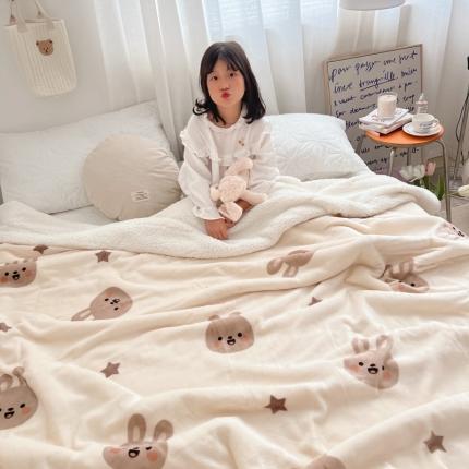 91家纺网 家纺一手货源 找家纺 （总）顾里2022新款ins牛奶羊羔绒毯