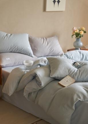 91家纺网 家纺一手货源 找家纺 （总）时光里 2022新款60支纯棉华夫格系列-被套