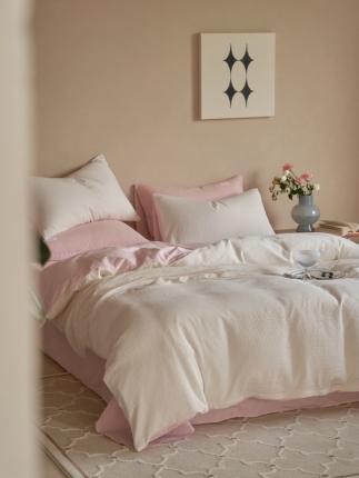 91家纺网 家纺一手货源 找家纺 （总）时光里 2022新款60支纯棉华夫格系列-被套