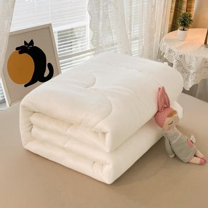 梦初语 2022年A类针织棉大豆纤维冬被 浩瀚白