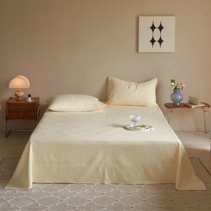 91家纺网 家纺一手货源 找家纺 （总）时光里 2022新款60支纯棉华夫格系列-床单