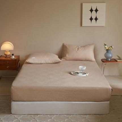 91家纺网 家纺一手货源 找家纺 （总）时光里 2022新款60支纯棉华夫格系列-床笠