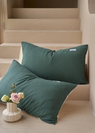 91家纺网 家纺一手货源 找家纺 （总）时光里 新款60支纯棉华夫格系列-枕套48x74cm