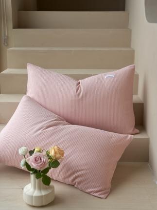 91家纺网 家纺一手货源 找家纺 （总）时光里 新款60支纯棉华夫格系列-枕套48x74cm